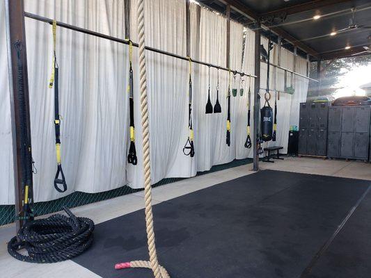 Private training space and small group training facility.