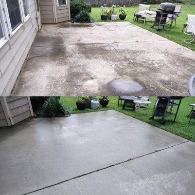 Before and After Slab Patios