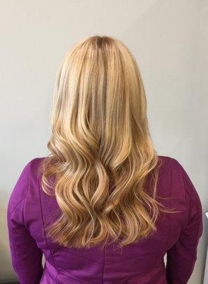 Hair color and extensions by  KRISTEN MCCOY