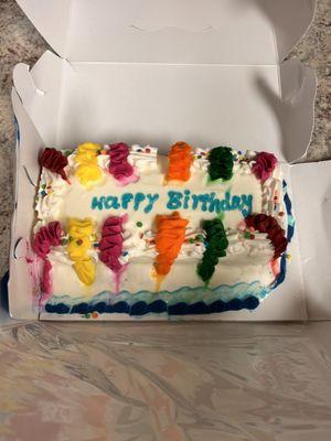 Ice cream cake. $38.15