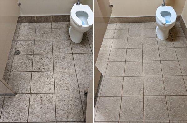 Can't seem to get that grout looking clean? Badger Carpet Care can get your tile & grout looking like new keep it protected.