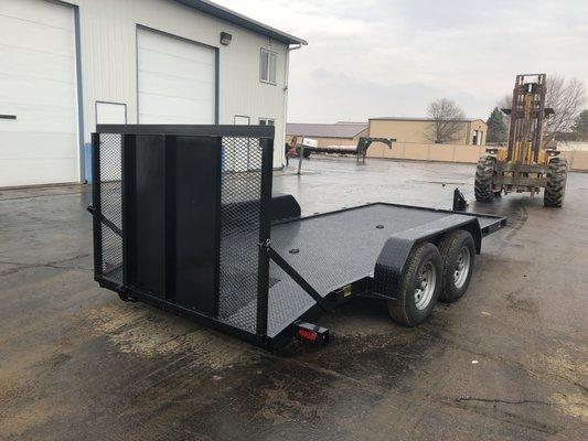 Custom concrete saw low pro trailer