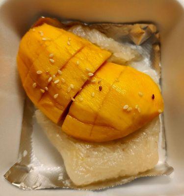 Mango Sticky Rice. $8.95.