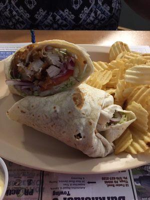 Crispy chicken wrap