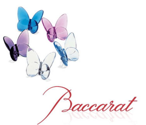 Crystal perfection by Baccarat will adorn any tablescape, vanity, or office with unending beauty.