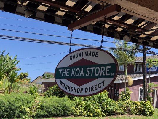 Kauai Made. Look for The Koa Store.