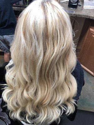 Warm blonde ready for fall