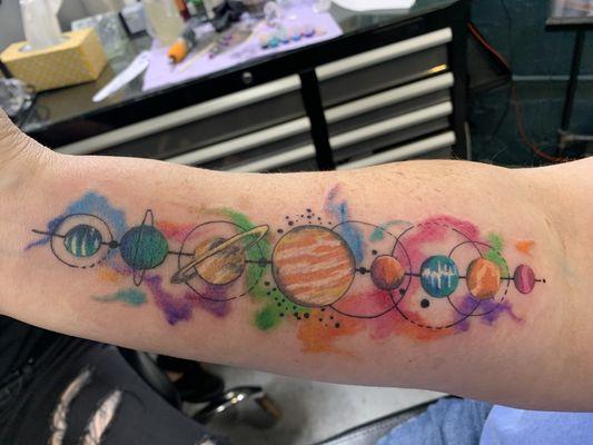 Solar system by Sara