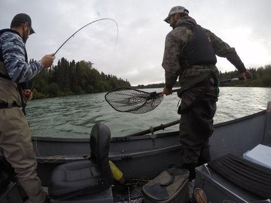 Head Guide Dave ready for a net job!