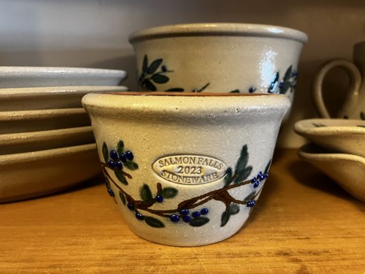 Salmon Falls pottery is a customer favorite.