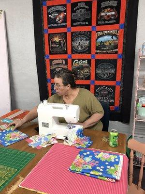 Sewing and a nice tshirt Quilt