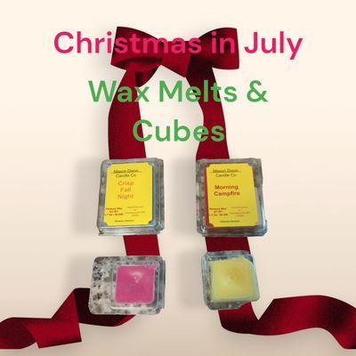 Wax Melts 2 oz and Wax Cubes 1 oz