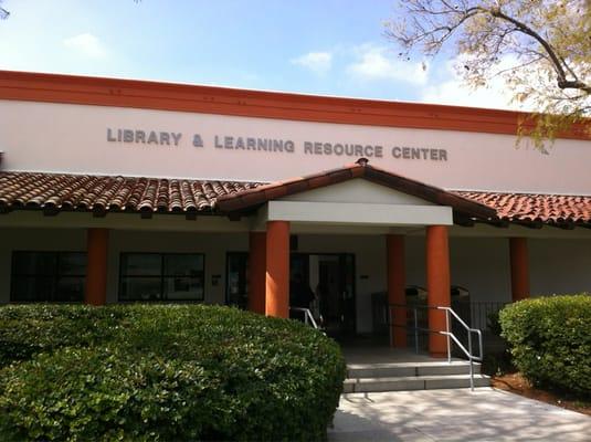 Library from entrance