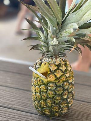 Pineapple+Coconut smoothie in pineapple  $15