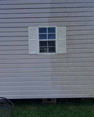 Siding left side clean