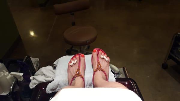 Pedicure on point!