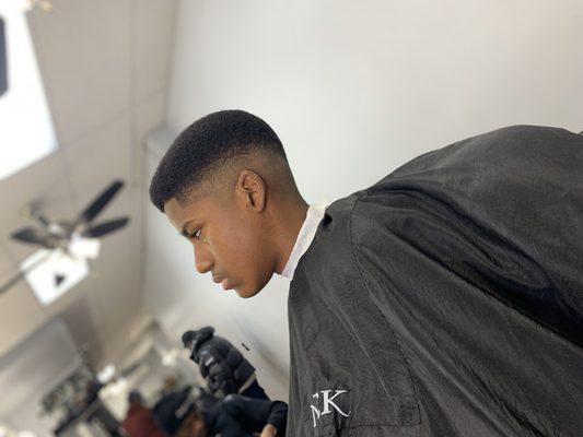 Afro skin fade