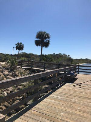 Boat ramp and small beach