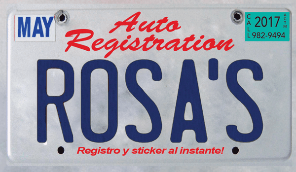 Rosa's Auto Registration Services