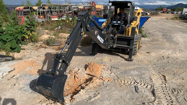 Skid Steer Loader Backhoe