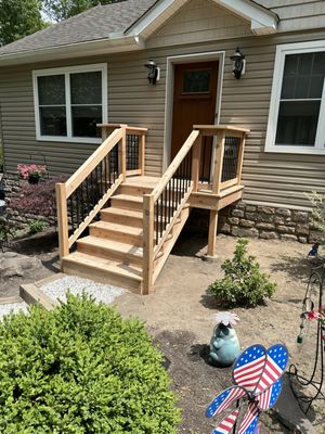 Cedar porch