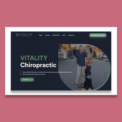 Here is a website we did for a startup chiropractor!