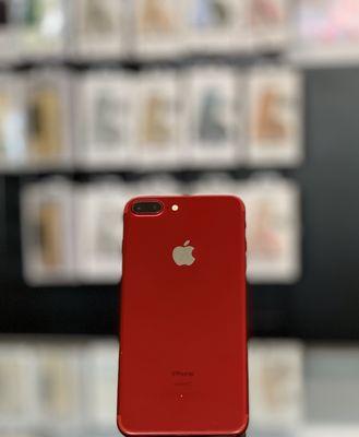 Red iPhone 7 Plus for sale at iPhone Repair 4 Less in Lafayette