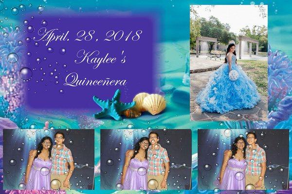 This a customized template for this Quinceañera it was under the sea