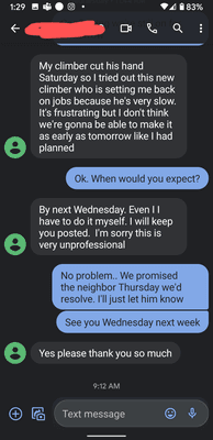 First cancellation last week. He even promised if there were issues he would do it himself.