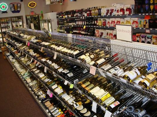 We have a large selection of Wines to choose from with some chilled.