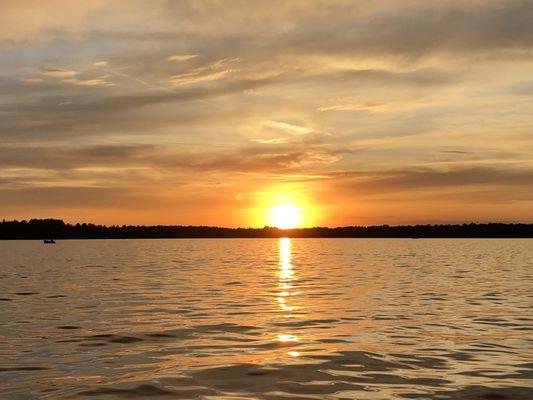 Sunset on the lake