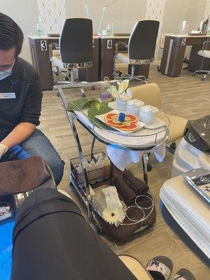 Double shot pedicure