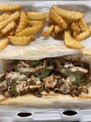 Chicken Philly 9/10 very delicious