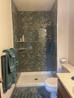 Master bath tile