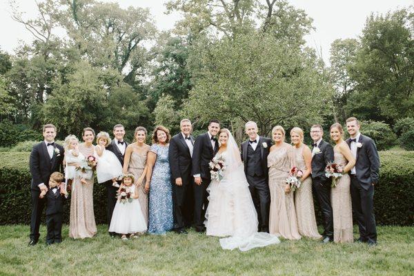 All of our bridal party + family photos were out-of-focus like this one.