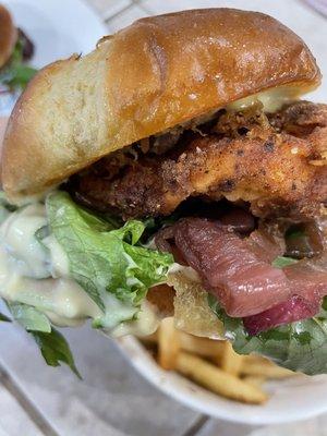 Bourbon Brie Chicken Sandwich