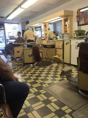 Go back in time and enjoy a professing hair cut, not one of those wam Bam and out the door you go places