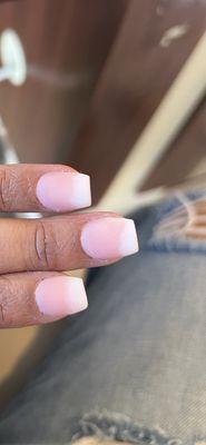 The "ombre" nails