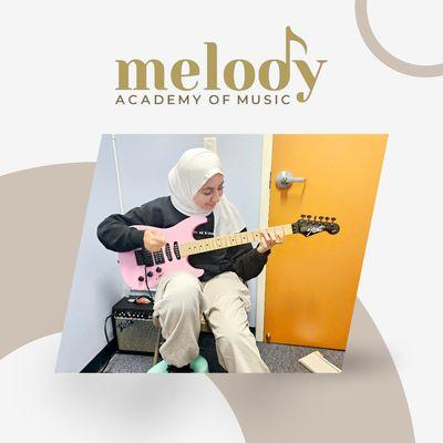 Guitar lessons are available at Melody Academy of Music!