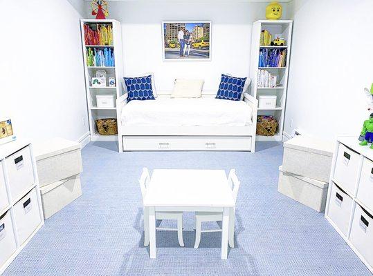 Playroom makeover. Visit our Instagram at @spifforganizing.com for more!