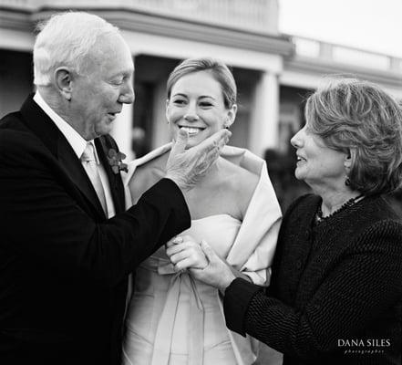 Proud parents of the bride. The Chandler at Cliffwalk, Newport, RI.