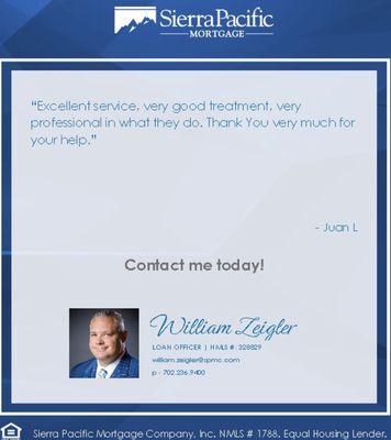 Client testimonial