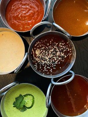 Nine sauces and glazes to choose from including sweet & sour, truffle parmesan, sweet soy-red chili glaze, sweet & spicy mustard and more!