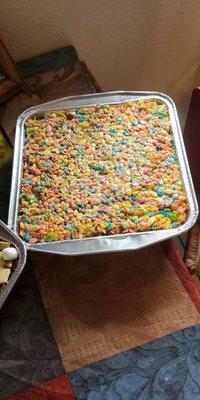 Fruity pebble treats..