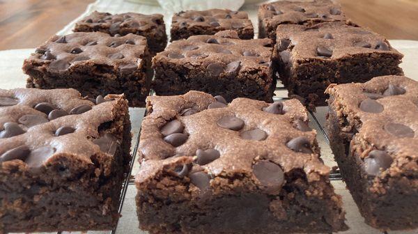 Triple Chocolate Chunk Brownies.