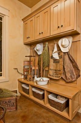 Tea Stain in Mud Room on a Texas Ranch