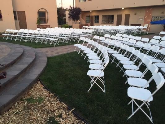 Our outdoor courtyard venue