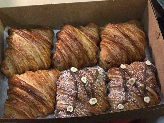 Butter croissants & Nuttela croissants.