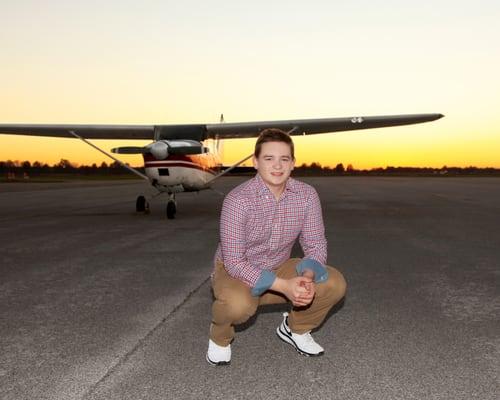 Senior Picture at Lorain County Airport