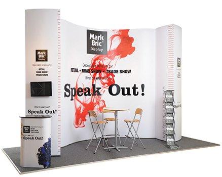 Trade show displays, retail displays, exhibition stands, and banner stands.